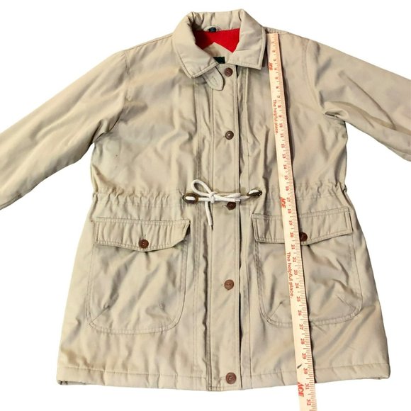 Vintage Cabin Creek Coat Womens M (10-12) Used Tan Lined Some Staining - Picture 4 of 16